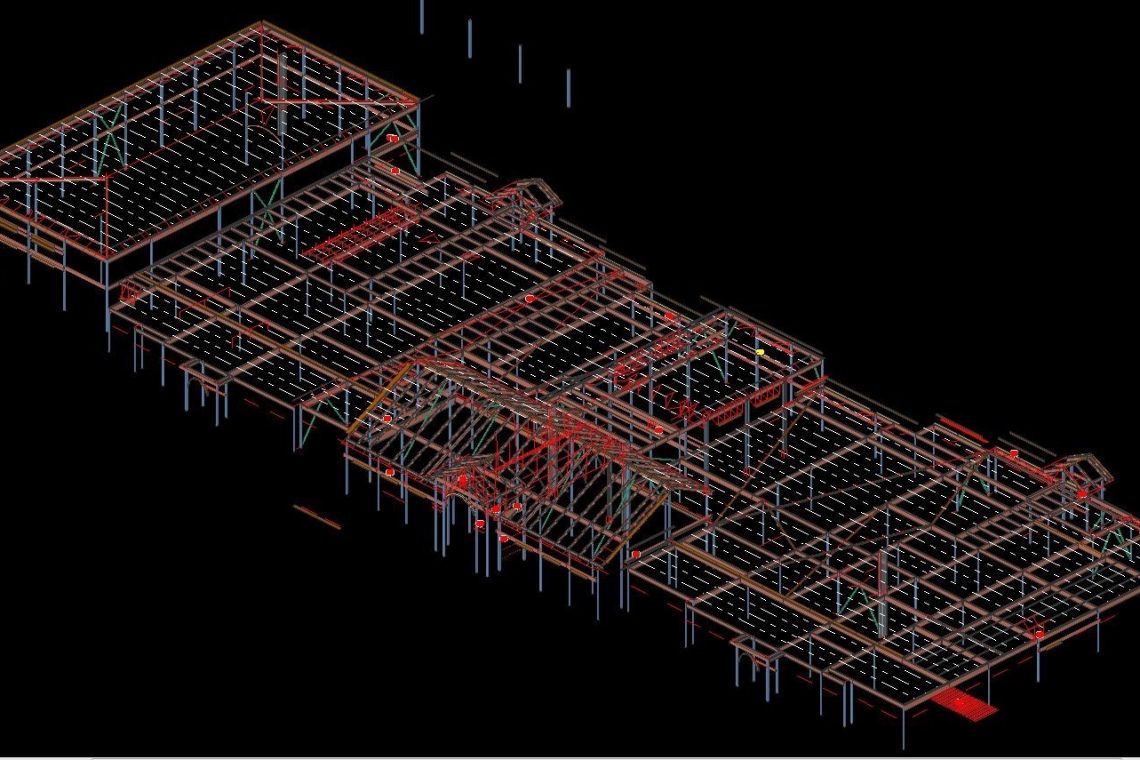 Barbers Hill ISD Leadership Support Complex 320 Tons KDR Drafting